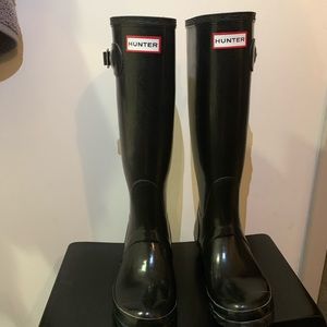 Hunter Rain Boots - Tall. With free boot socks.